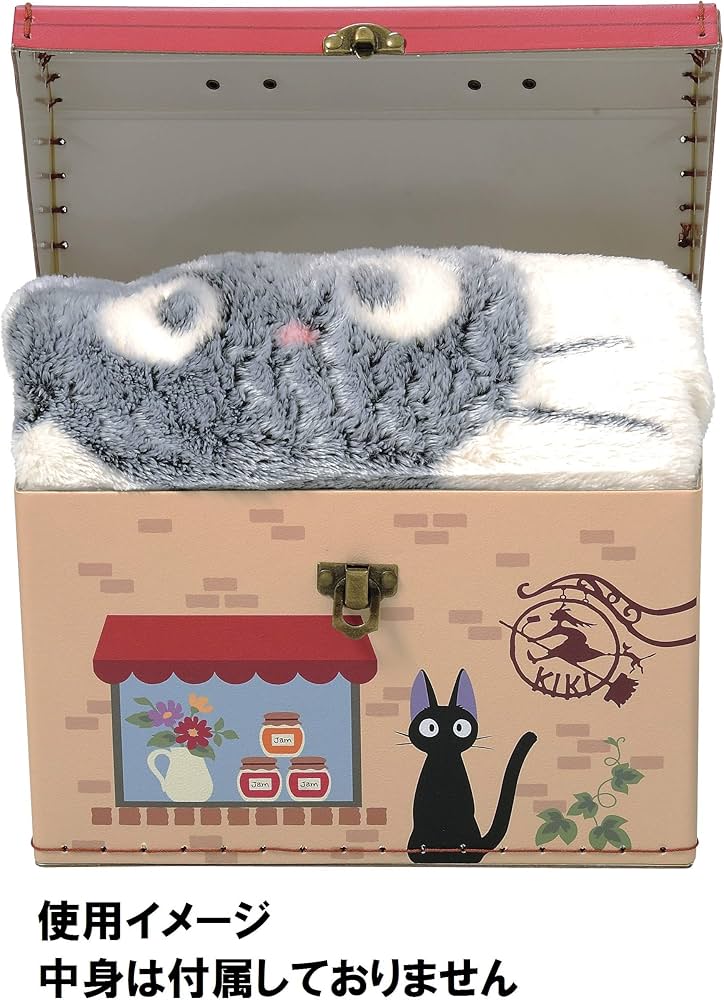 Amazon｜丸眞 収納ボックス ジブリ 魔女の宅急便 ジジ 約H18×W22×D15cm